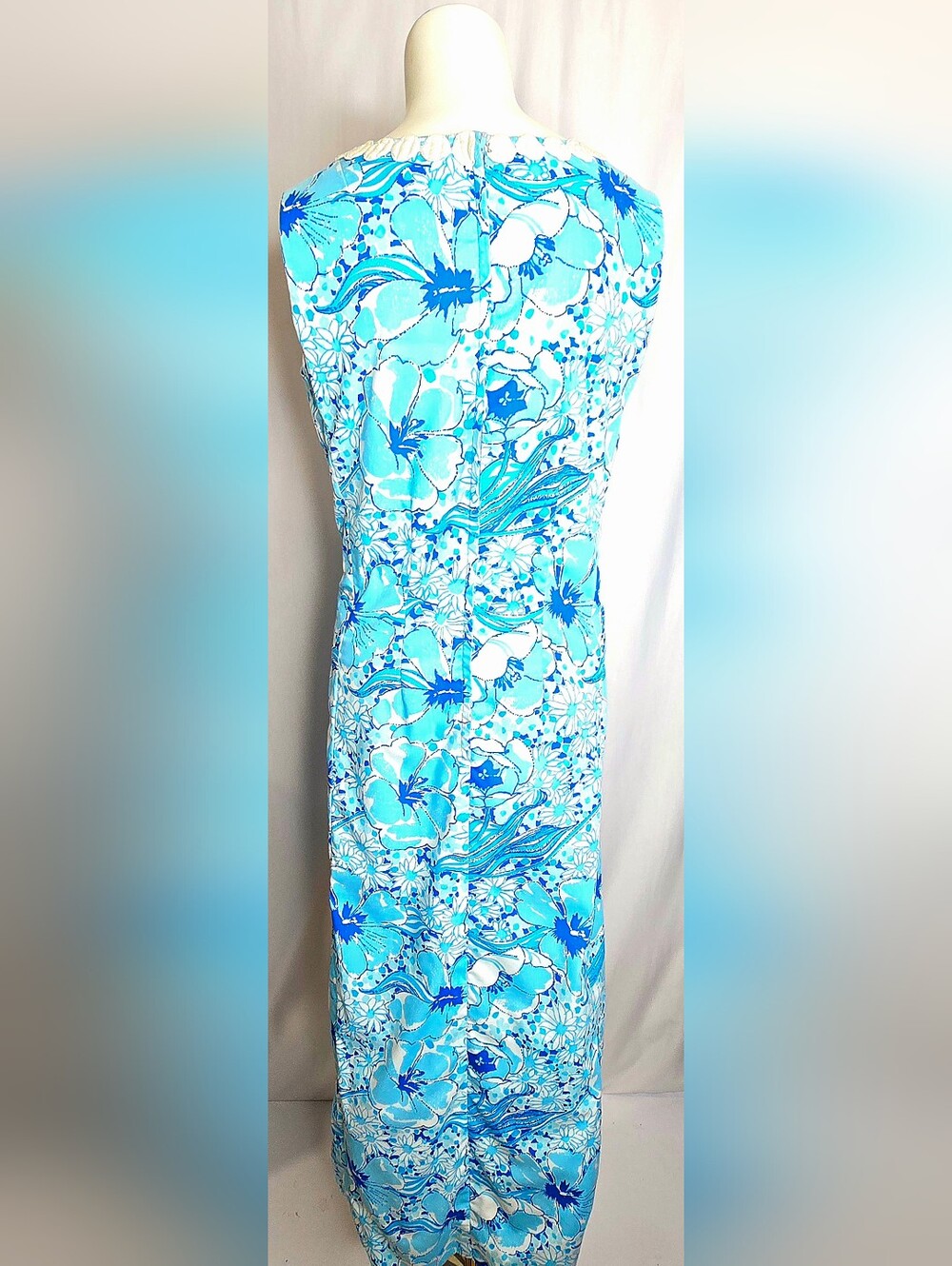 Vintage The Lilly by Lilly Pulitzer Floral Maxi Shift Dress 10 NWOT - Picture 5 of 10